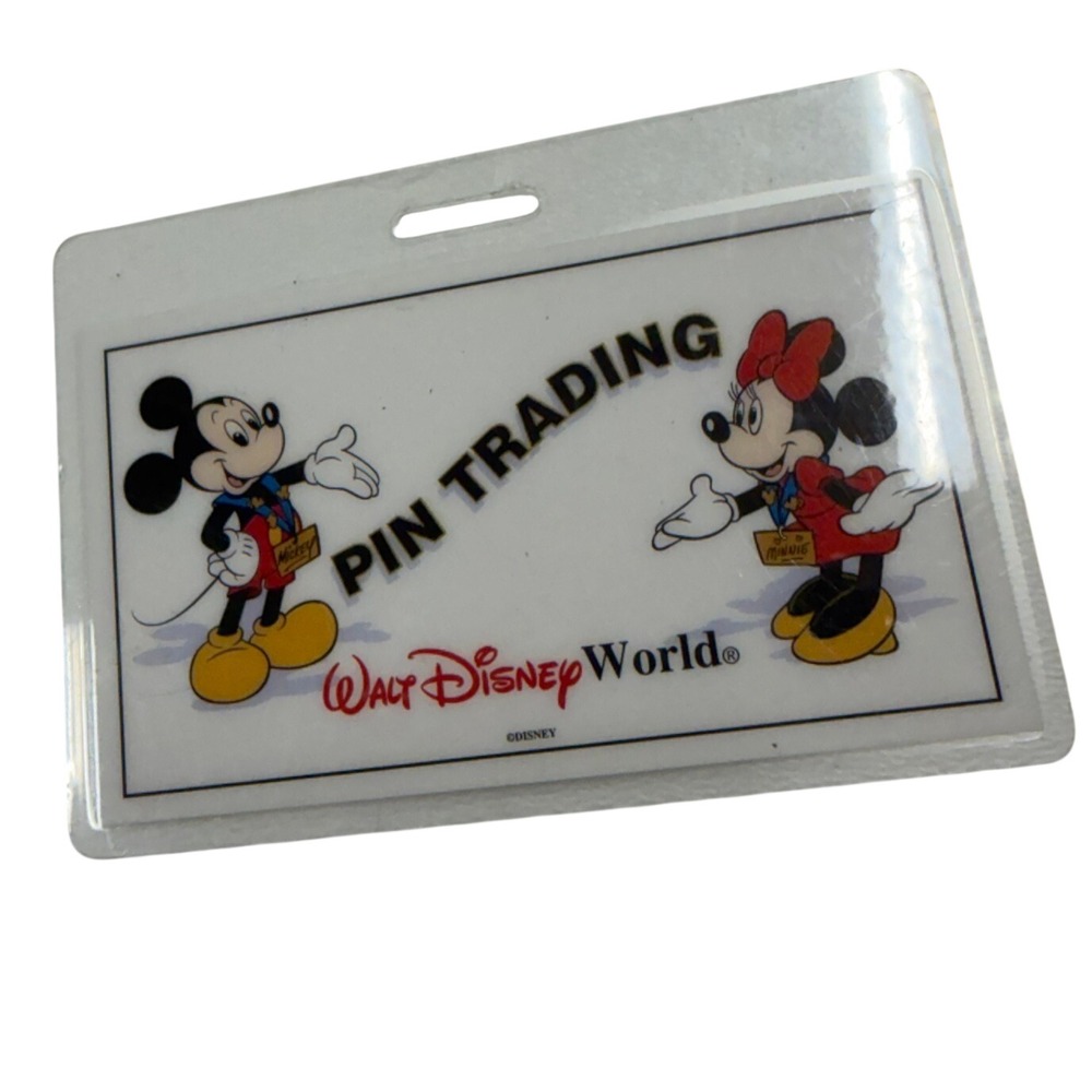 Walt Disney World Pin Trading ID Badge Holder